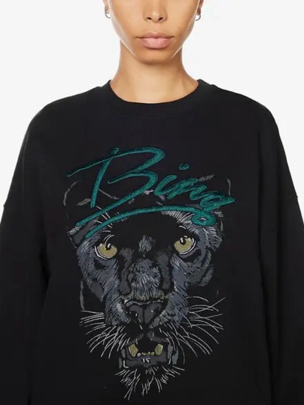 ANINE BING Women's Kenny Panther Sweatshirt - Picture 2 of 7